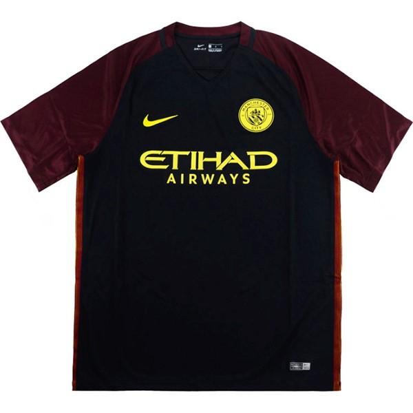 Maillot Football Manchester City Exterieur Retro 2016 2017 Noir